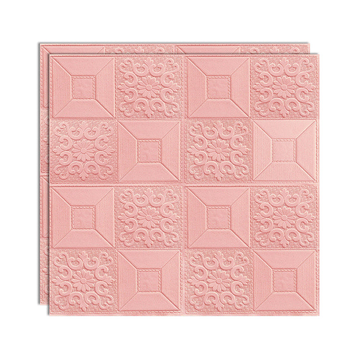 Lisslune | Modern Wall Panel Peel and Stick Texture Effect Design Square Wall Panel