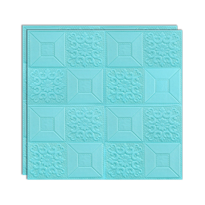 Lisslune | Modern Wall Panel Peel and Stick Texture Effect Design Square Wall Panel
