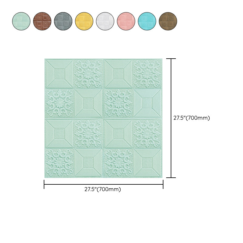 Lisslune | Modern Wall Panel Peel and Stick Texture Effect Design Square Wall Panel