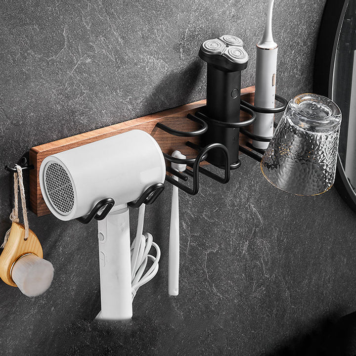 Lisslune | Modern black bathroom set bathroom shelf towel bar bathroom accessories set