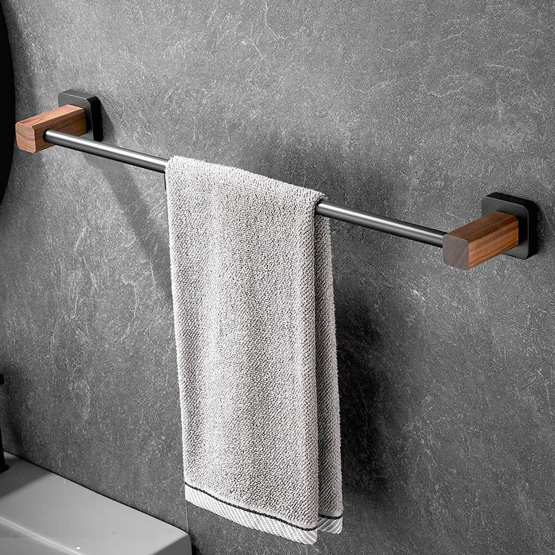 Lisslune | Modern black bathroom set bathroom shelf towel bar bathroom accessories set