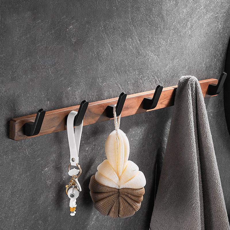 Lisslune | Modern black bathroom set bathroom shelf towel bar bathroom accessories set