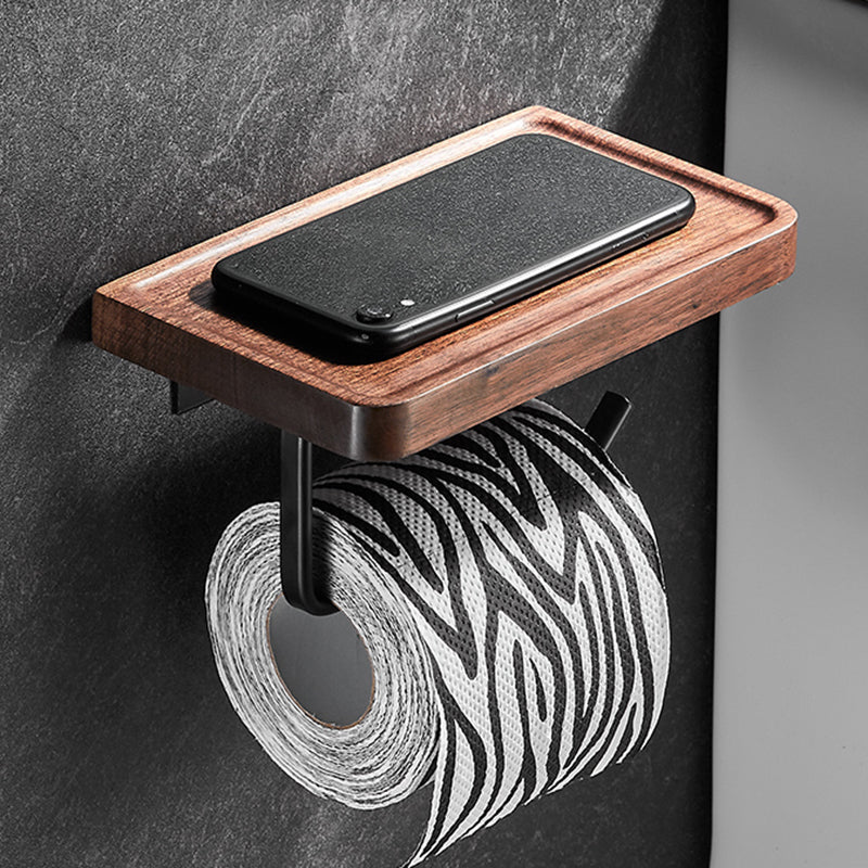 Lisslune | Modern black bathroom set bathroom shelf towel bar bathroom accessories set