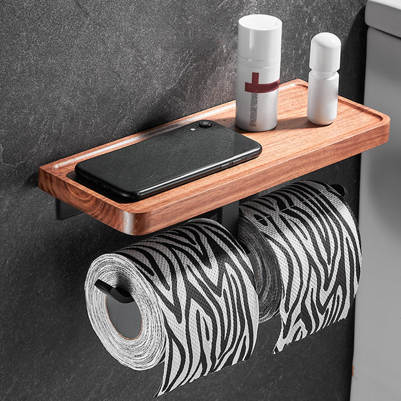 Lisslune | Modern black bathroom set bathroom shelf towel bar bathroom accessories set