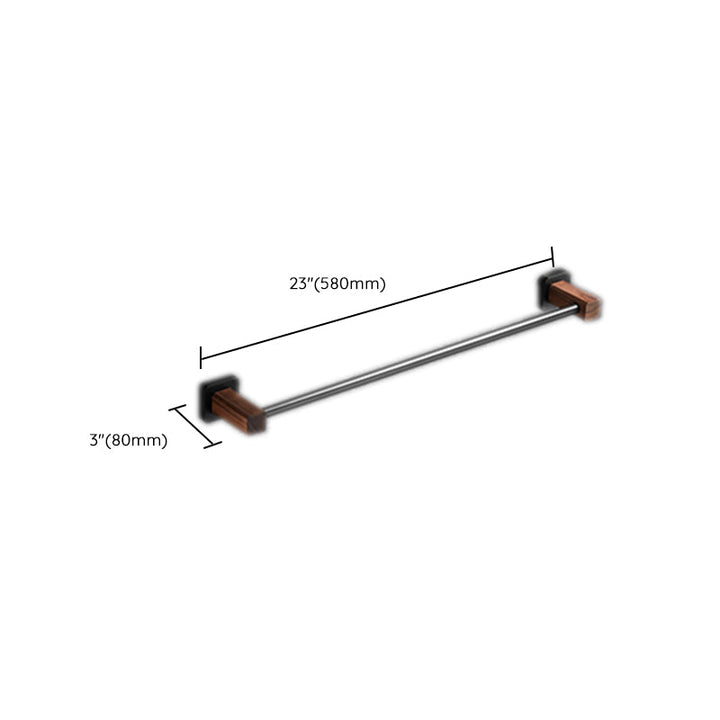Lisslune | Modern black bathroom set bathroom shelf towel bar bathroom accessories set
