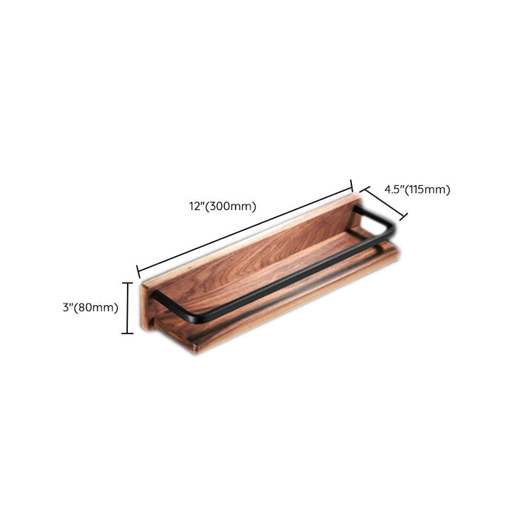 Lisslune | Modern black bathroom set bathroom shelf towel bar bathroom accessories set