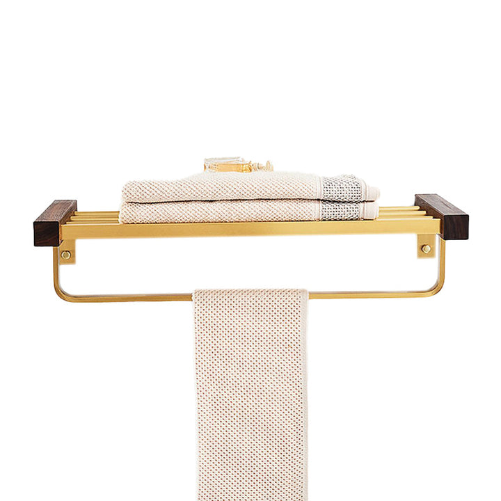 Lisslune | Modern Gold Bathroom Accessory Set Bathroom Shelf Paper Holder Bathroom Accessory Set