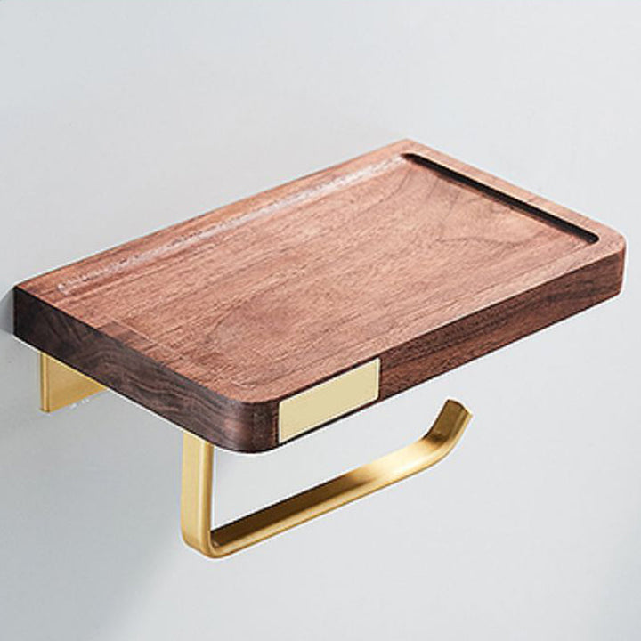 Lisslune | Modern Gold Bathroom Accessory Set Bathroom Shelf Paper Holder Bathroom Accessory Set