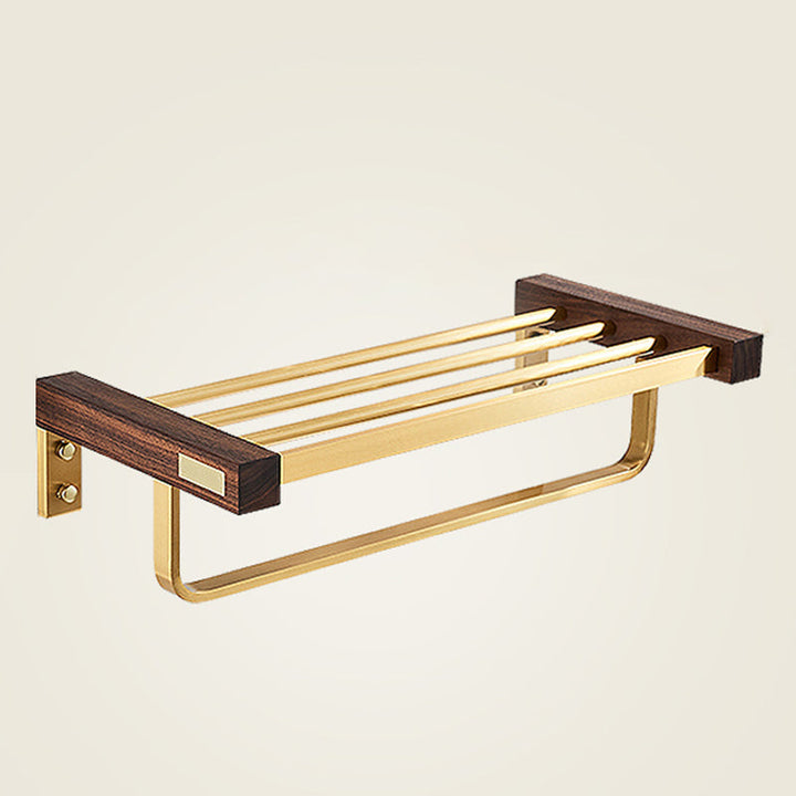 Lisslune | Modern Gold Bathroom Accessory Set Bathroom Shelf Paper Holder Bathroom Accessory Set
