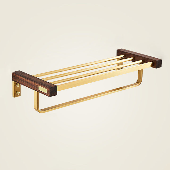 Lisslune | Modern Gold Bathroom Accessory Set Bathroom Shelf Paper Holder Bathroom Accessory Set