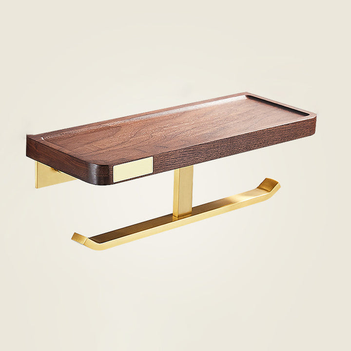 Lisslune | Modern Gold Bathroom Accessory Set Bathroom Shelf Paper Holder Bathroom Accessory Set