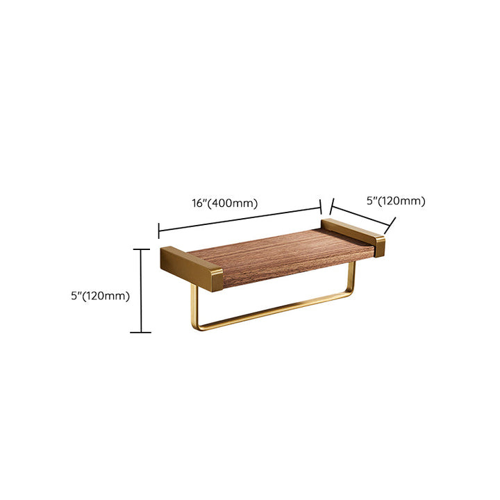Lisslune | Modern Gold Bathroom Accessory Set Bathroom Shelf Paper Holder Bathroom Accessory Set