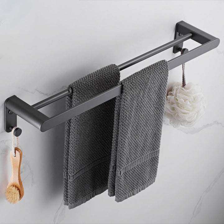 Lisslune | Modern Stainless Steel Towel Ring Bathroom Set Bathroom Shelf Bathroom Accessories Set