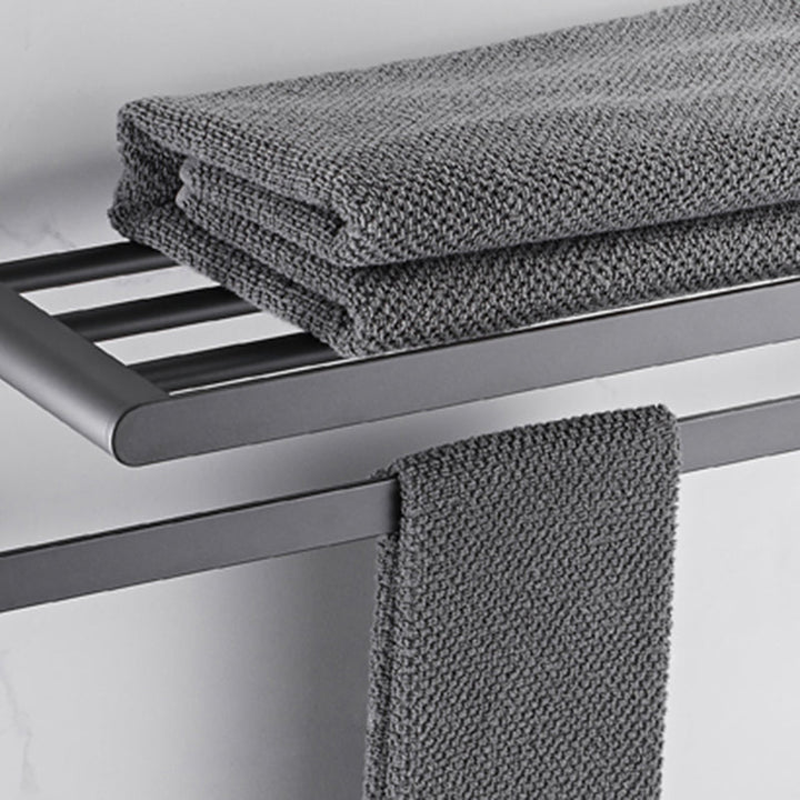 Lisslune | Modern Stainless Steel Towel Ring Bathroom Set Bathroom Shelf Bathroom Accessories Set
