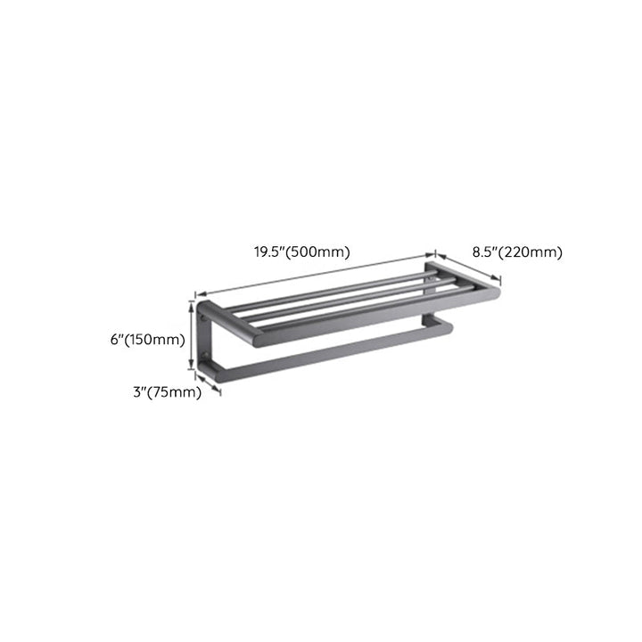 Lisslune | Modern Stainless Steel Towel Ring Bathroom Set Bathroom Shelf Bathroom Accessories Set