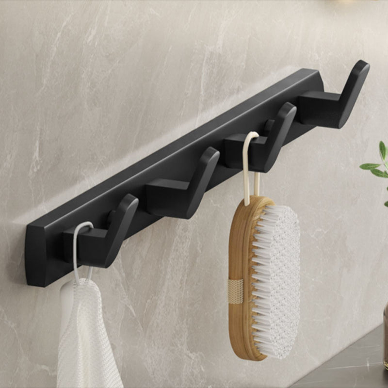 Lisslune | Modern Bathroom Set Matte Black Bathroom Shelf Towel Rack Bathroom Accessories Set