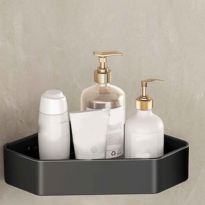 Lisslune | Modern Bathroom Set Matte Black Bathroom Shelf Towel Rack Bathroom Accessories Set