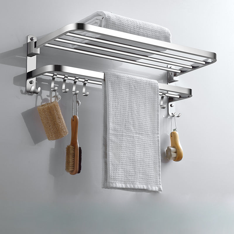 Lisslune | Modern Stainless Steel Bathroom Set Paper Holder Bathroom Shelf Bathroom Accessories