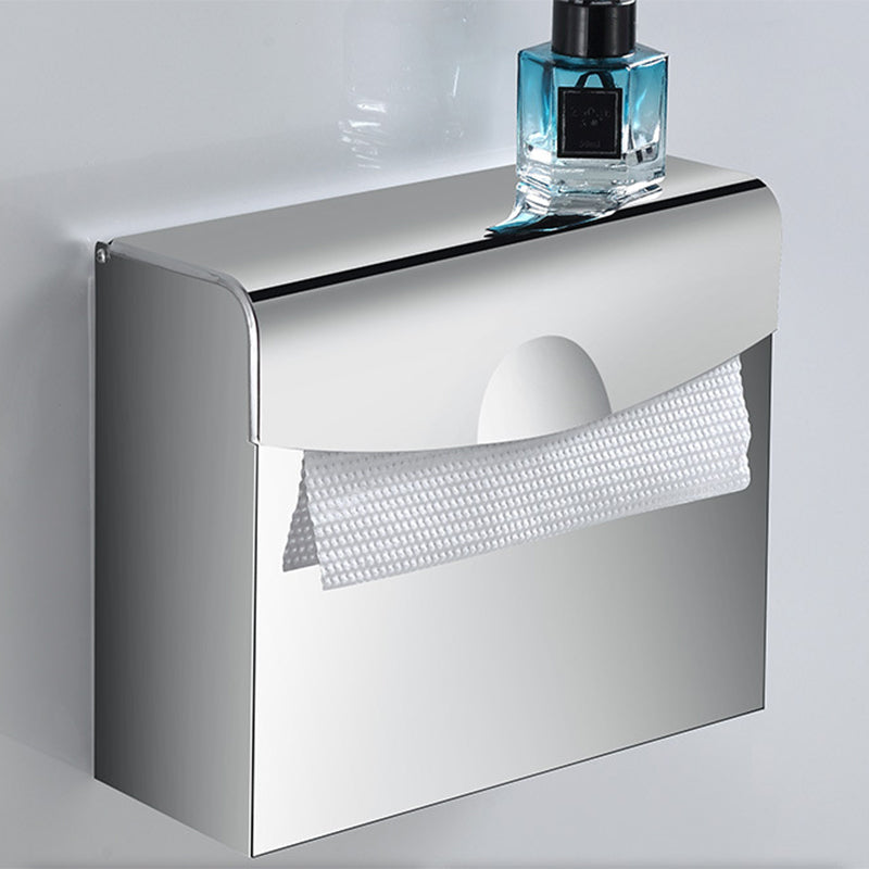 Lisslune | Modern Stainless Steel Bathroom Set Paper Holder Bathroom Shelf Bathroom Accessories