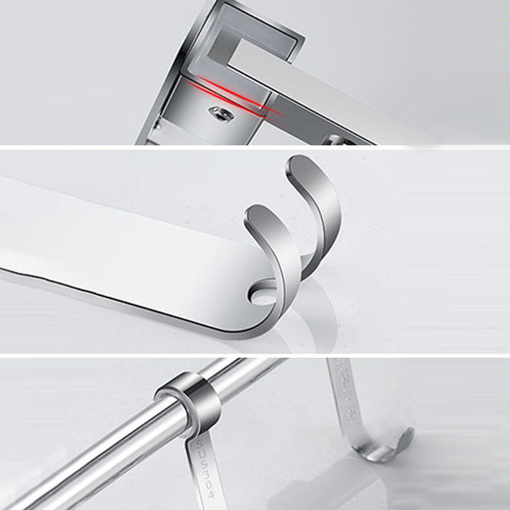 Lisslune | Modern Stainless Steel Bathroom Set Paper Holder Bathroom Shelf Bathroom Accessories