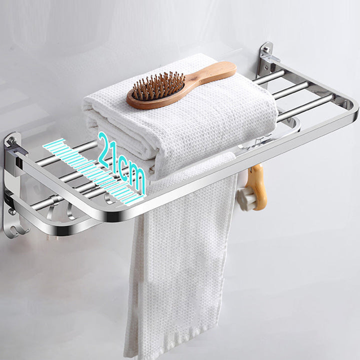 Lisslune | Modern Stainless Steel Bathroom Set Paper Holder Bathroom Shelf Bathroom Accessories