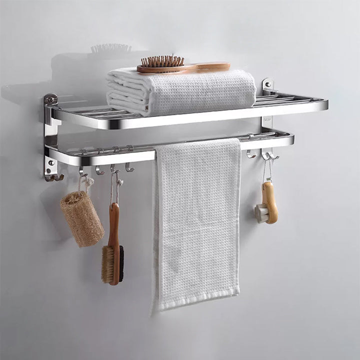 Lisslune | Modern Stainless Steel Bathroom Set Paper Holder Bathroom Shelf Bathroom Accessories