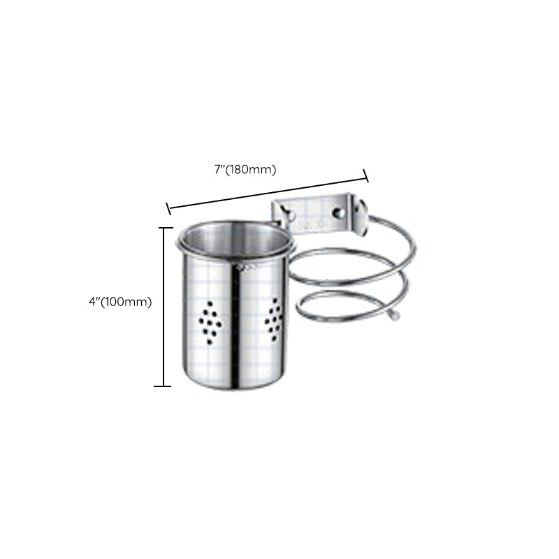 Lisslune | Modern Stainless Steel Bathroom Set Paper Holder Bathroom Shelf Bathroom Accessories