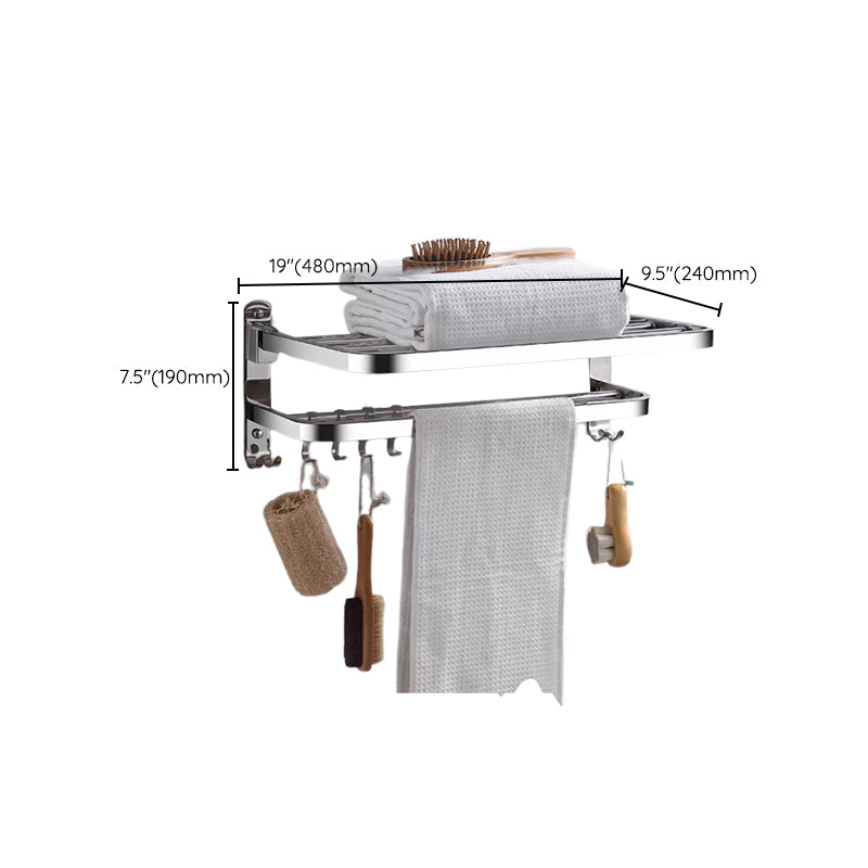 Lisslune | Modern Stainless Steel Bathroom Set Paper Holder Bathroom Shelf Bathroom Accessories