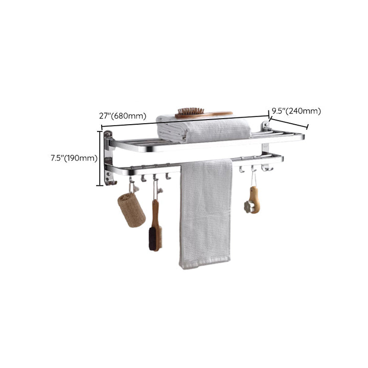 Lisslune | Modern Stainless Steel Bathroom Set Paper Holder Bathroom Shelf Bathroom Accessories