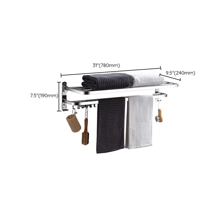 Lisslune | Modern Stainless Steel Bathroom Set Paper Holder Bathroom Shelf Bathroom Accessories
