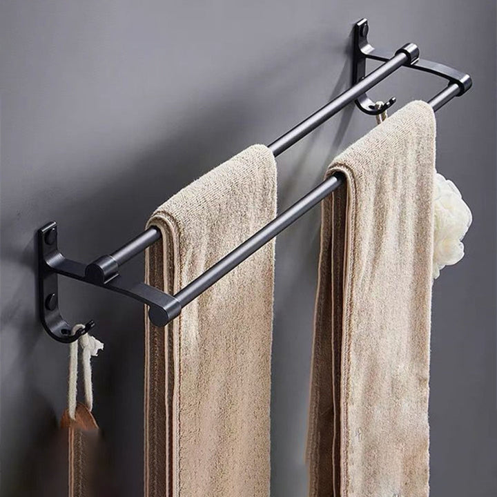 Lisslune | Modern Bathroom Accessory Set Black Soap Dish Bath Tray Bathroom Set