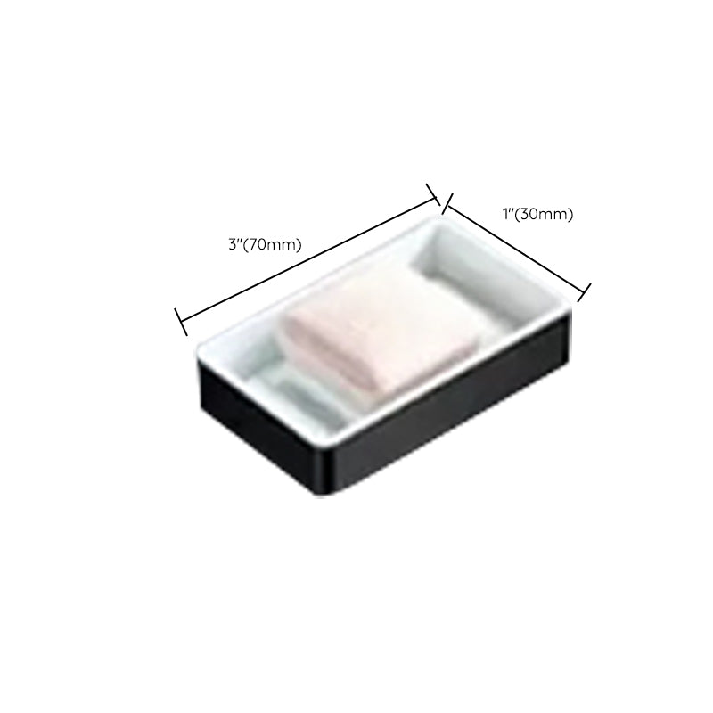 Lisslune | Modern Bathroom Accessory Set Black Soap Dish Bath Tray Bathroom Set