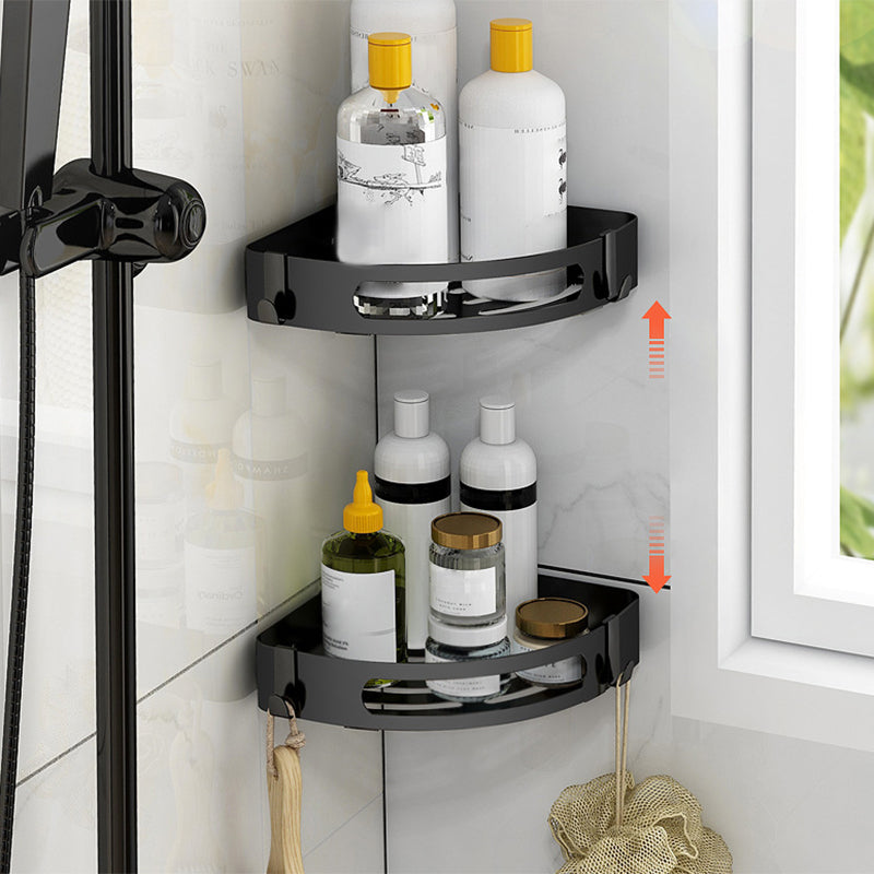 Lisslune | Modern Bathroom Accessories Black Paper Holder Bathroom Shelf Bathroom Accessory Set