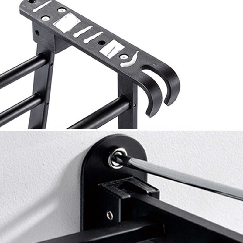 Lisslune | Modern Bathroom Accessories Black Paper Holder Bathroom Shelf Bathroom Accessory Set