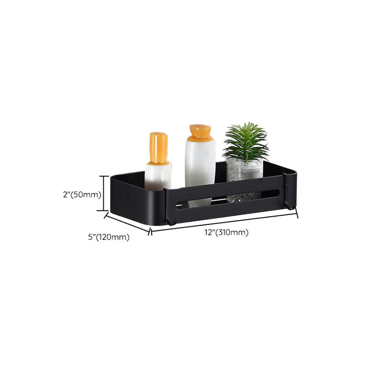 Lisslune | Modern Bathroom Accessories Black Paper Holder Bathroom Shelf Bathroom Accessory Set
