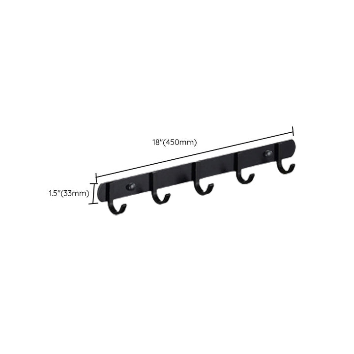 Lisslune | Modern Bathroom Accessories Black Paper Holder Bathroom Shelf Bathroom Accessory Set
