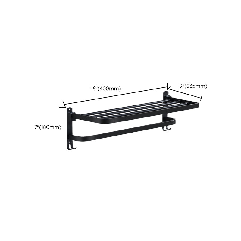Lisslune | Modern Bathroom Accessories Black Paper Holder Bathroom Shelf Bathroom Accessory Set