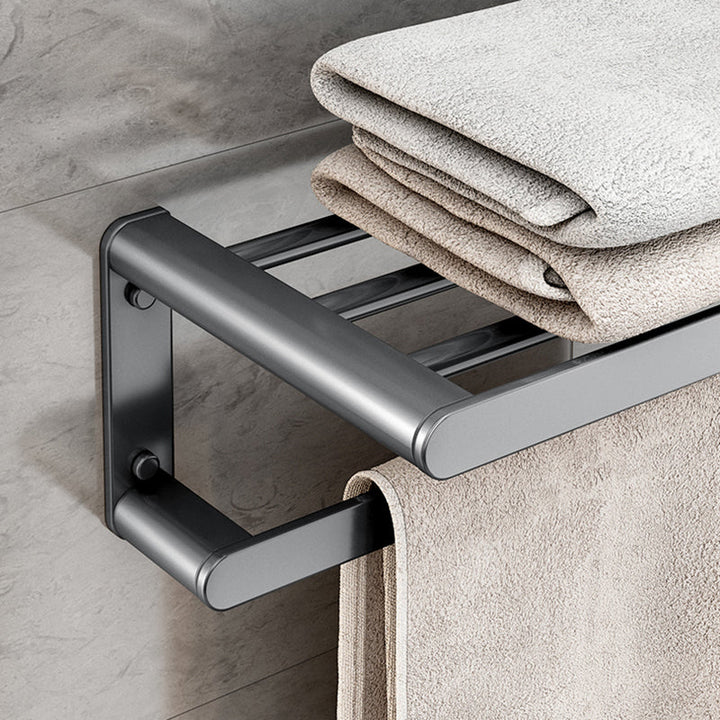 Lisslune | Matte Gray Bathroom Hardware Set Modern Bathroom Accessories Set
