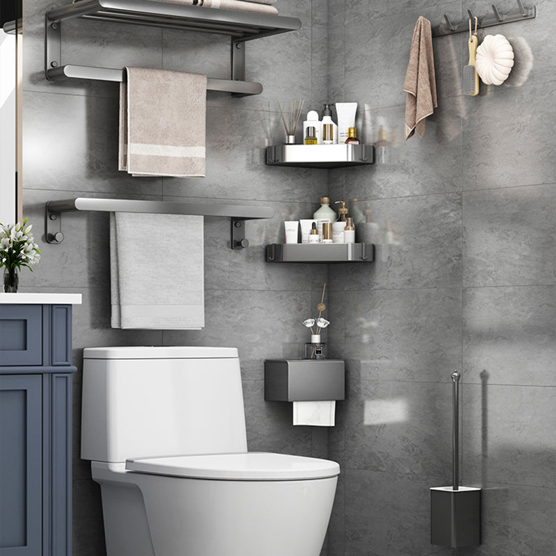 Lisslune | Matte Gray Bathroom Hardware Set Modern Bathroom Accessories Set