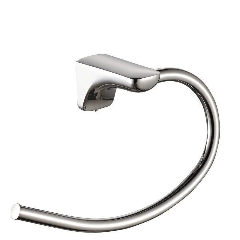 Lisslune | Modern Bathroom Hardware Paper Holder Bathroom Shelf Silver Bathroom Accessory Set