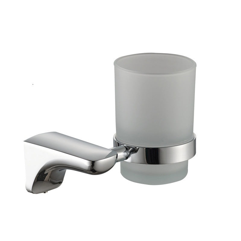 Lisslune | Modern Bathroom Hardware Paper Holder Bathroom Shelf Silver Bathroom Accessory Set