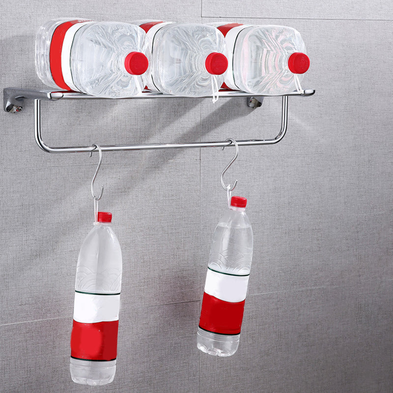 Lisslune | Modern Bathroom Hardware Paper Holder Bathroom Shelf Silver Bathroom Accessory Set