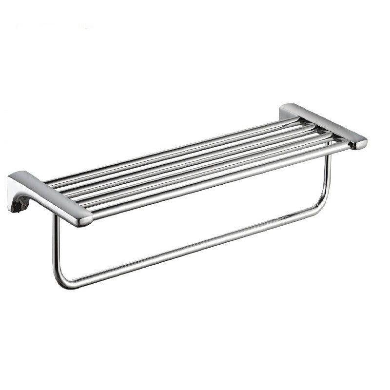 Lisslune | Modern Bathroom Hardware Paper Holder Bathroom Shelf Silver Bathroom Accessory Set