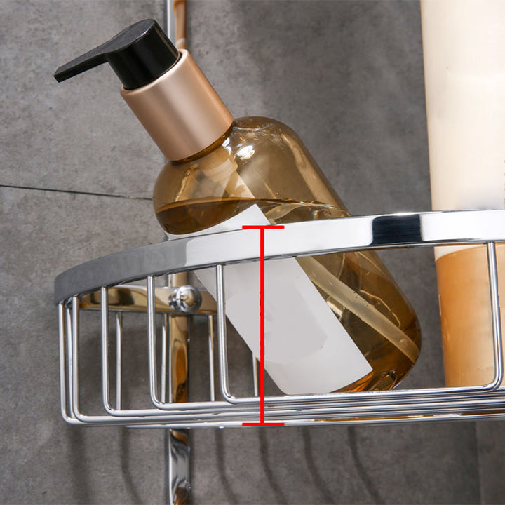 Lisslune | Modern Bathroom Hardware Paper Holder Bathroom Shelf Silver Bathroom Accessory Set