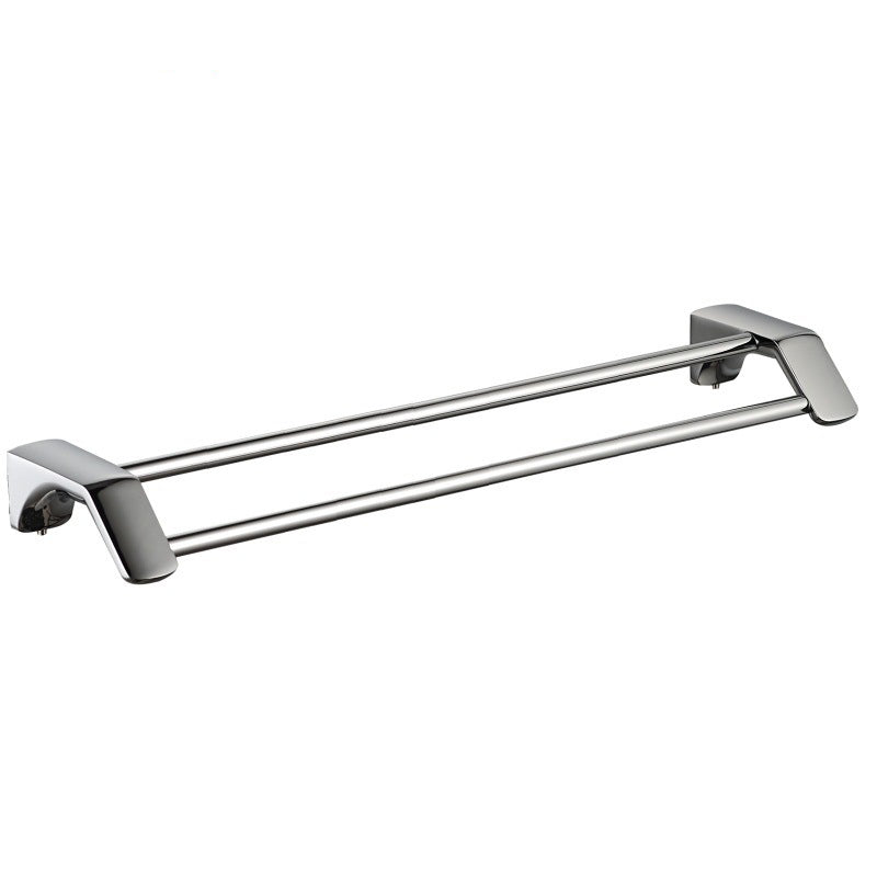 Lisslune | Modern Bathroom Hardware Paper Holder Bathroom Shelf Silver Bathroom Accessory Set