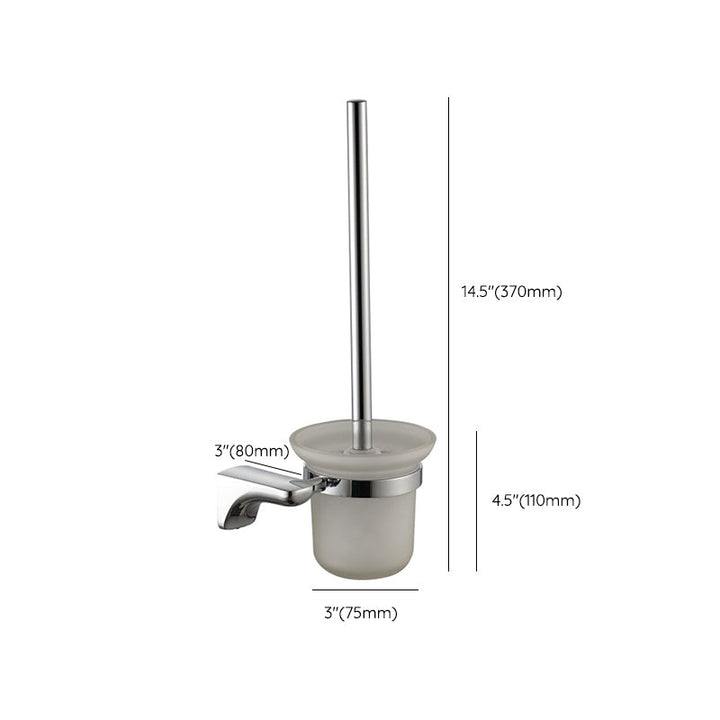 Lisslune | Modern Bathroom Hardware Paper Holder Bathroom Shelf Silver Bathroom Accessory Set