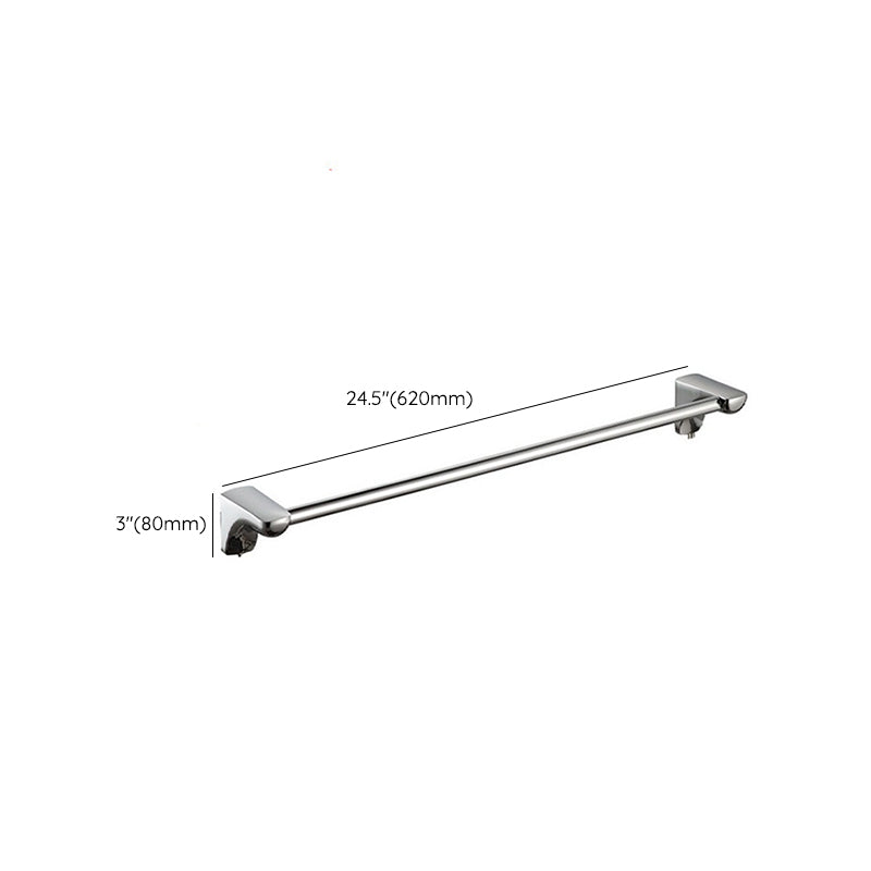 Lisslune | Modern Bathroom Hardware Paper Holder Bathroom Shelf Silver Bathroom Accessory Set