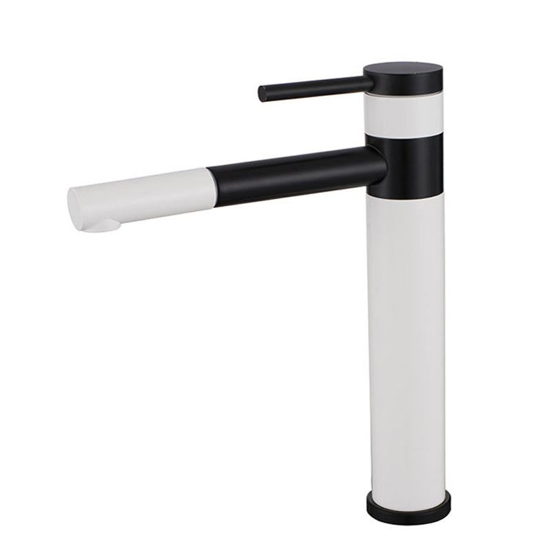Lisslune | Modern Vessel Sink Faucet Stainless Steel Single Handle Low Arc Pull Down Vessel Faucet