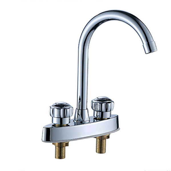 Lisslune | High Arch Conversion Faucet Two Handle Brass Sink Faucet for the Bathroom