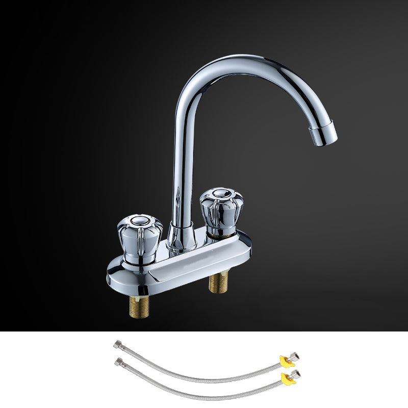 Lisslune | High arch conversion faucet two-handle brass sink faucet for the bathroom
